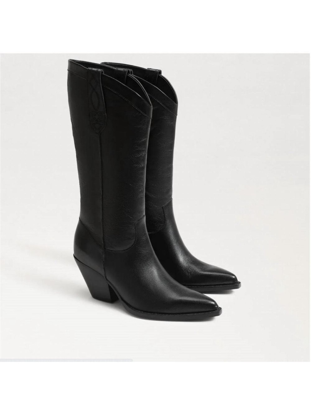 SAM EDELMAN Women’s New Jamie Boots in black Western Cowgirl Size 7.5